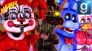 Gmod FNAF  Review  Brand New Accurate Sister Location And FNAF 6 Animatronic Ragdolls [upl. by Enylrac]