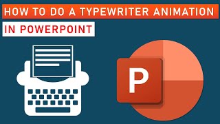 How to do a Typewriter Animation in PowerPoint [upl. by Nuhsar]