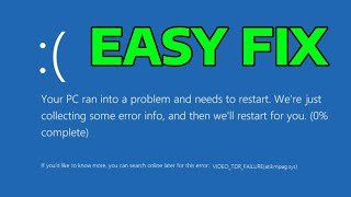 VIDEO TDR FAILURE atikmpagsys Blue Screen While Playing Videos  How To Fix [upl. by Chaffee922]