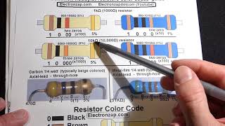 Resistor color code explained by electronzap for 1K and 10K beige and blue resistors [upl. by Ynohtnanhoj]