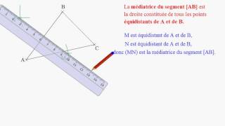 Tracer un cercle circonscrit  Sixième  Cinquième [upl. by Yhtomit]