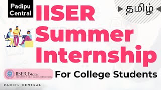 IISER Bhopal Summer Internship 2023 [upl. by Elbas]