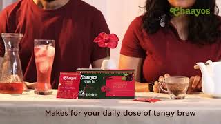 Chaayos Hibiscus Mulethi Tea Bags  Healthy Herbal Teas [upl. by Freeman989]