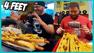 DOOGIES Hot Dog Challenge 🌭 4 Feet of Meat in 20mins 😳 [upl. by Notled425]