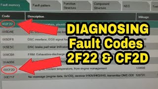 Mini Cooper fault codes 2F22 and CF2D Possible cause and Diagnosis [upl. by Gathers]