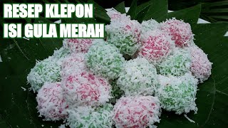 RESEP KLEPON isi gula merah [upl. by Cletus492]