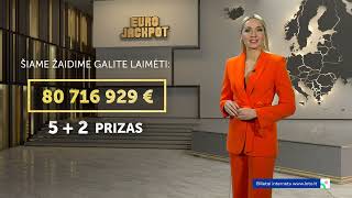 EUROJACKPOT 751 tiražas 2024 11 06 [upl. by Magdalen]