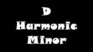 D Harmonic Minor Scale  Groovy Jam Track [upl. by Tobit562]