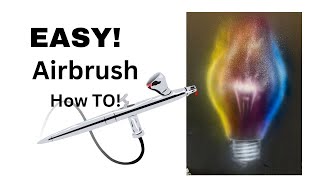 Easy airbrush tutorial for beginners and anyone Create LIGHT [upl. by Ulland]