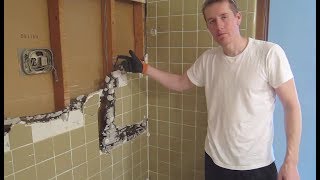 Demo Small Bathroom Remodel  Part 1 [upl. by Anehsat]