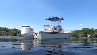 Ripping this Classic 1988 Boston Whaler 22 Outrage on the Lake [upl. by Zinnes]