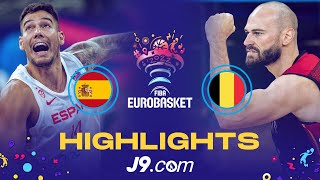 Spain 🇪🇸  Belgium 🇧🇪  Game Highlights  FIBA EuroBasket 2022 [upl. by Clare180]