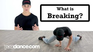 What is BREAKDANCING  The basics  YouDancecom [upl. by Ahseyk]