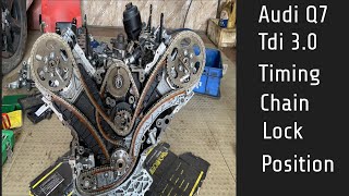 AUDI Q7 30 tdi Timing chain lock position [upl. by Gnik]