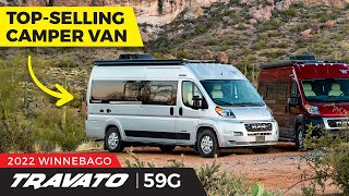 TopSelling Camper Van in North America AllNew 2022 Winnebago Travato walkthrough tour [upl. by Devi12]