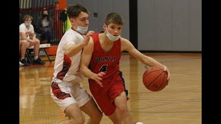 Hornell basketball wins a thriller in Wellsville 6864 [upl. by Alleahcim975]