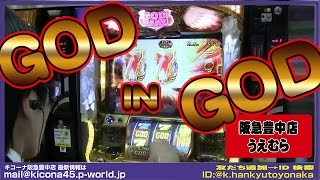 【GOD揃い連発GODinGOD！ パチスロ ミリオンゴッド～神々の凱旋～】《宣言どおりのGOD揃い》キコーナチャンネル豊中＆うめきた＆海老江エリア「キコーナ阪急豊中店」 [upl. by Arbmik870]