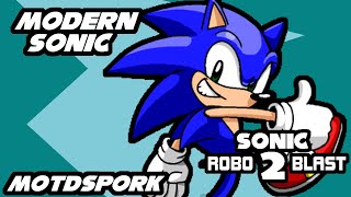 Sonic Robo Blast 2  Modern Sonic V511 Walkthrough [upl. by Aivatnuahs]