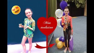 MON EVOLUTION EN GYMNASTIQUE RYTHMIQUE 7ans a 11ans AMAZING ÉVOLUTION GYMNASTICS RYTHMICS [upl. by Agripina]