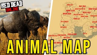 ALL Red Dead Online Legendary Animal Spawn LOCATIONS RDR2 Online [upl. by Cathy]