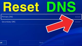 PS4 HOW TO RESET DNS SETTINGS NEW [upl. by Esinwahs720]