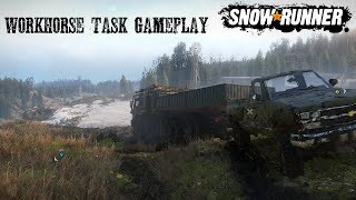 Workhorse Task New Snowrunner Update Phase 6 Maine USA The Lowland Gameplay Repair  Fix And Refuel [upl. by Eltsyrc]