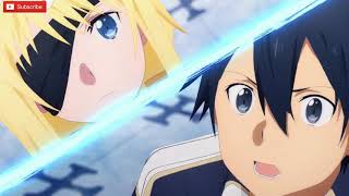 Anime Weekly Highlight 1  Eugeo Becomes an Integrity Knight Kirito VS Eugeo [upl. by Arlo]