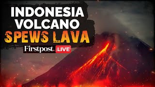 Indonesia Volcanic Eruption LIVE Mount LakiLaki Erupts Again Triggers Tsunami Alert [upl. by Candie]