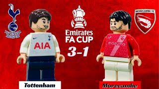 Tottenham 31 Morecambe  LEGO Highlights [upl. by Naiva31]