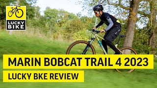 MARIN BOBCAT TRAIL 4 2023 REVIEW  Solides Hardtail MTB für den SingletrailEinsatz [upl. by Benildas]