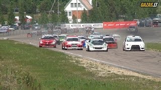 Highlights spins crashes of Autoplius Fast Lap race 2014  Event 1 in Nemuno Žiedas circuit [upl. by Ixela]