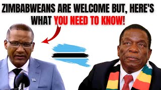 SHOCKING message to Zimbabweans living in botswana from the new president Duma Boko [upl. by Nicole]