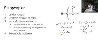 M1H2V6d2  stappenplan voor ruimtelijke structuur met VSEPR [upl. by Okimuy967]