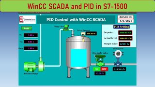 WinCC SCADA Monitoring and Control PID in S71500  TIA Portal V17 [upl. by Nylqcaj]