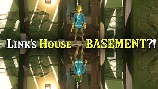 Links House HAS a BASEMENT Going Under Zelda Breath of the Wild [upl. by Aiksas810]