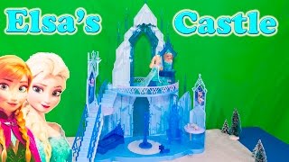 FROZEN ELSA Ice Castle Video Toy Review [upl. by Roman]