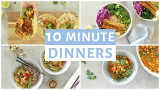 EASY 10 Minute Dinner Recipes  Healthy Dinner Ideas [upl. by Bringhurst]