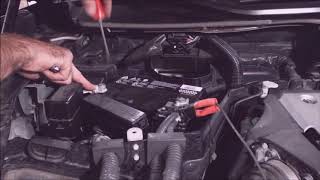 20132017 Infiniti QX70 battery installation [upl. by Jerz]