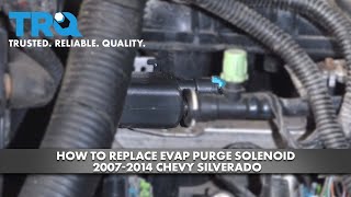 How To Replace EVAP Purge Solenoid 20072014 Chevy Silverado [upl. by Hesketh]