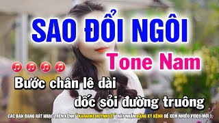 Karaoke Sao Đổi Ngôi  Tone Nam Am  Nhạc Sống Huỳnh Lê [upl. by Edla525]