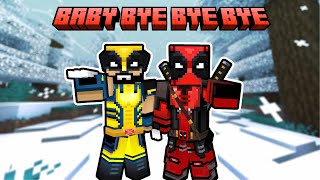 Deadpool amp Wolverine dance in Minecraft [upl. by Hsiri]