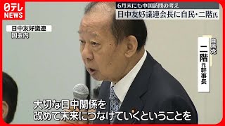 【自民・二階元幹事長】日中友好議連の会長に就任 [upl. by Eciruam]