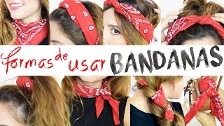 FORMAS DE USAR BANDANAS  JustCoco [upl. by Todhunter790]