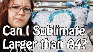 How to Sublimate A3 or larger with your A4 printer Sublimation Tutorial [upl. by Goulet]