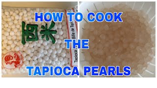 HOW TO COOK TAPIOCA PEARLS [upl. by Anerahs776]