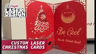 Completely Custom Christmas Cards  Laser Cut Holiday Greetings  Rayjet Laser [upl. by Waldo]