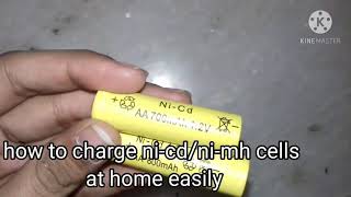 How to charge 12v nicdnimd cells at home very easy  how to charge rechargable 12v battery [upl. by Vanny]