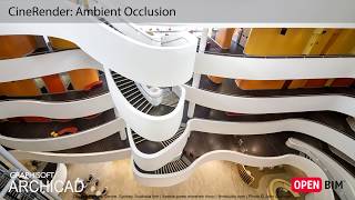 ARCHICAD 21  CineRender Ambient Occlusion [upl. by Saleme]