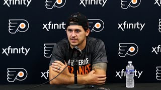 922 Training Camp Press Conference Travis Konecny [upl. by Gilchrist]