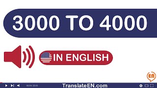 Numbers 3000 To 4000 In English Words [upl. by Zzaj940]